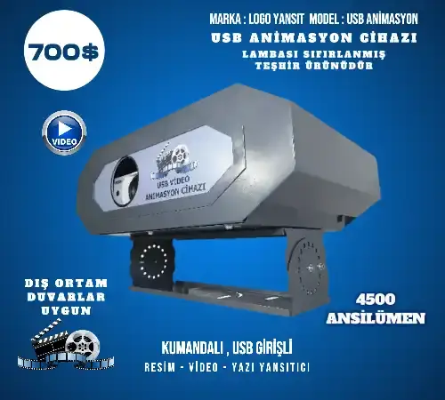 4500 Lümen USB Video Animasyon Cihazı
