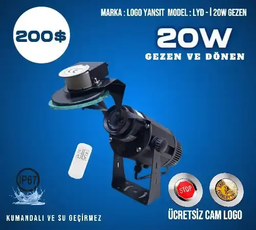 Logo Yansıt Gezen LYD-i20W Logo Projektör