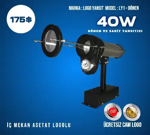 İç Mekan Dönen Logo, Resim Lazer Yansıtma Cihazı