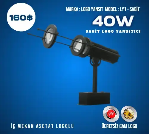 İç Mekan Sabit Logo Lazer Yansıtan Cihaz