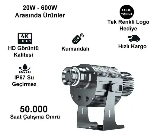Strop Yanıp Sönen LYD-i20W Logo Projektör | Dikkat Çekici Işıkla Logo Yansıtma