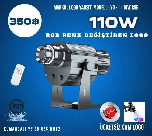 Logo Yansıt LYD-i110W RGB Renk Değiştiren Logo
