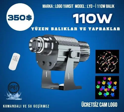 Logo Yansıt LYD-i110W yüzen balıklar hareketli yapraklar