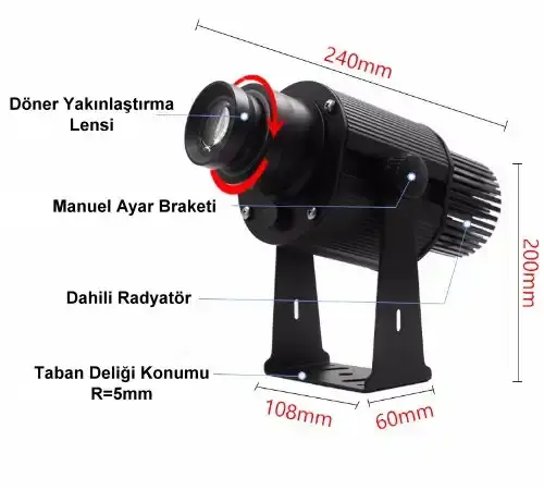Logo Yansıt LYD-i20W Gobo Yansıtıcı | İç-Dış Mekan Çözümleri