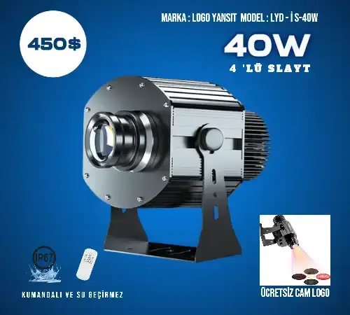 Logo Yansıt LYD-iş-40W 4'lü Slayt Gobo Yansıtıcı