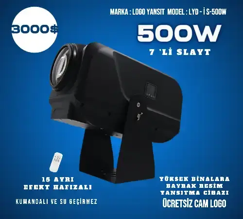 Logo Yansıt LYD-i500W 7'li Gobo Yansıtıcı