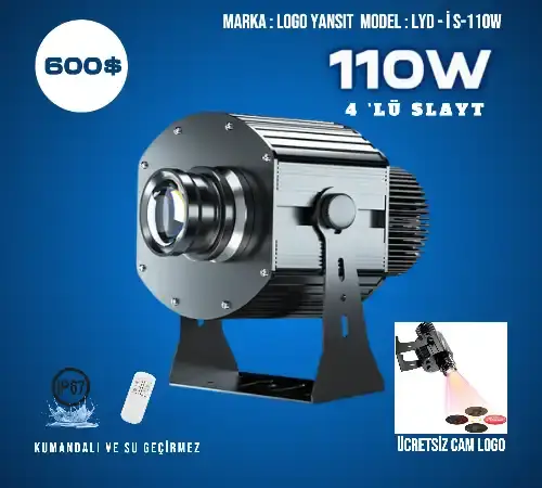 Logo Yansıt LYD-iş-110W 4'lü Slayt Gobo Yansıtıcı