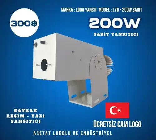 Logoyansıtıcı Sabit 200w Logo Resim Yazı lazer Yansıtıcı